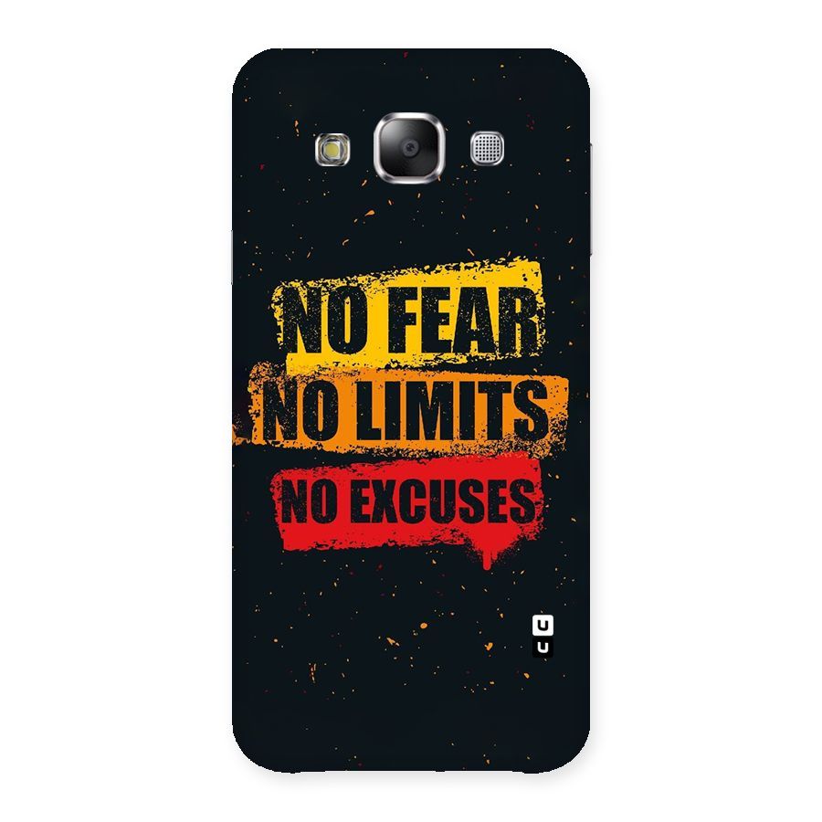 No Fear No Limits Back Case for Samsung Galaxy E5