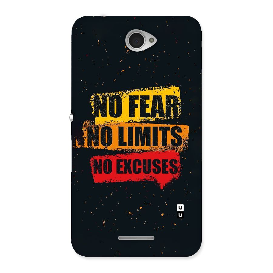 No Fear No Limits Back Case for Sony Xperia E4
