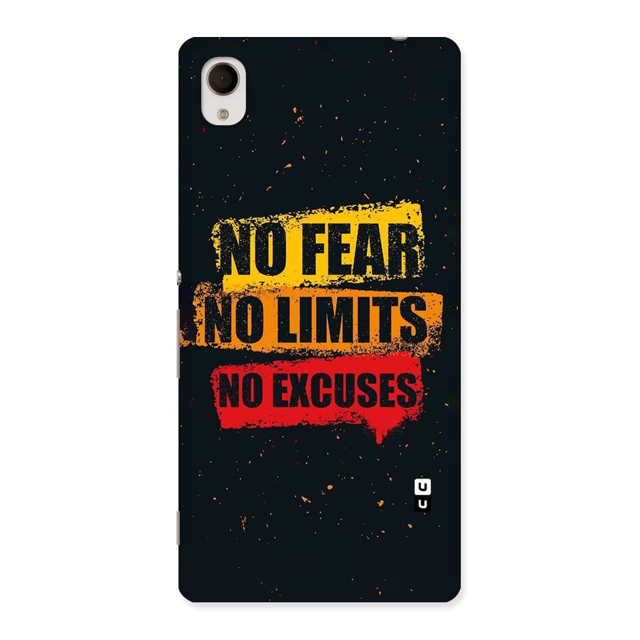 No Fear No Limits Back Case for Sony Xperia M4
