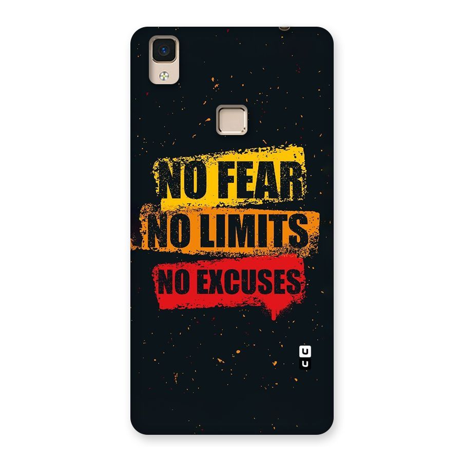 No Fear No Limits Back Case for V3 Max