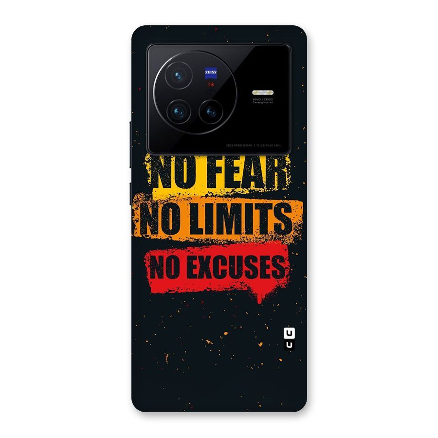 No Fear No Limits Back Case for Vivo X80