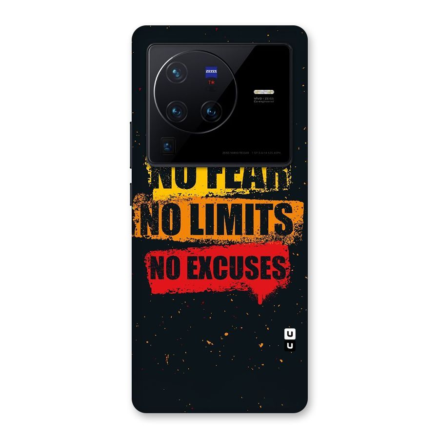 No Fear No Limits Back Case for Vivo X80 Pro