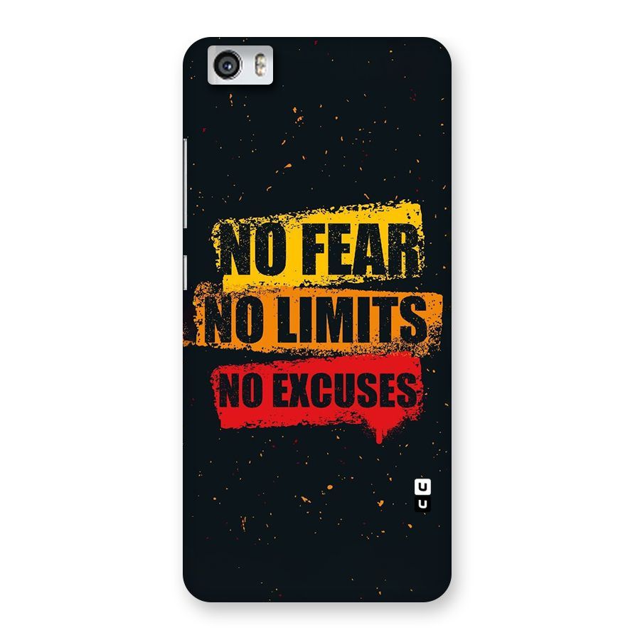 No Fear No Limits Back Case for Xiaomi Redmi Mi5