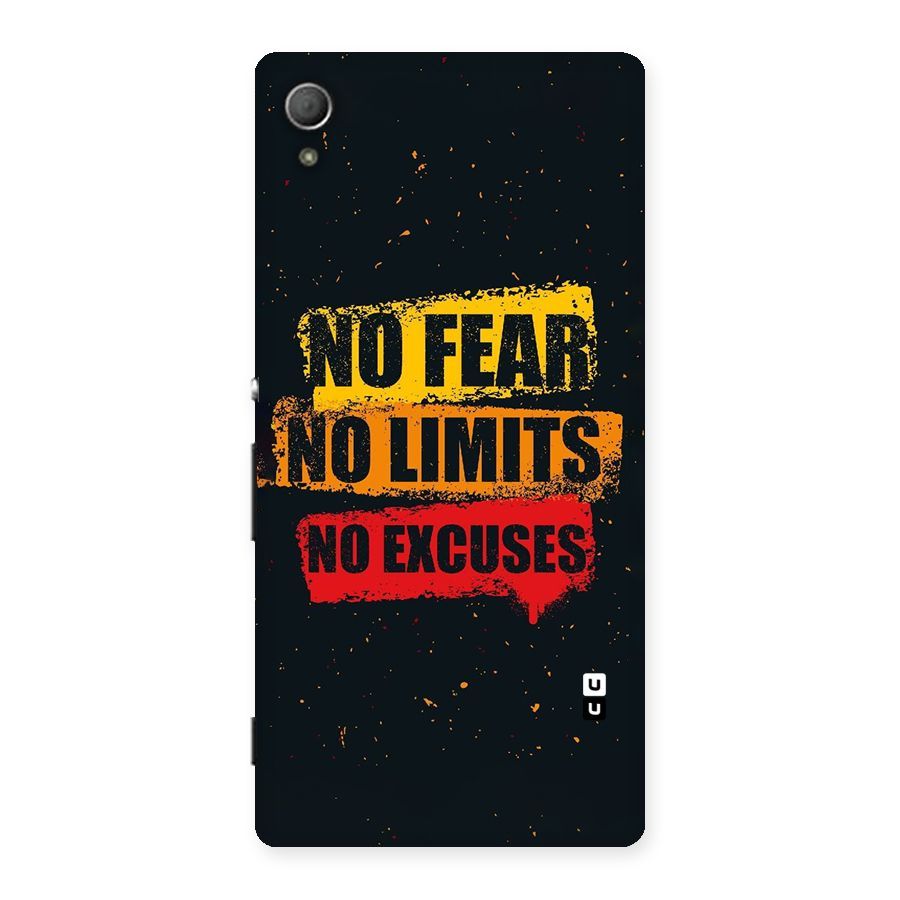 No Fear No Limits Back Case for Xperia Z3 Plus