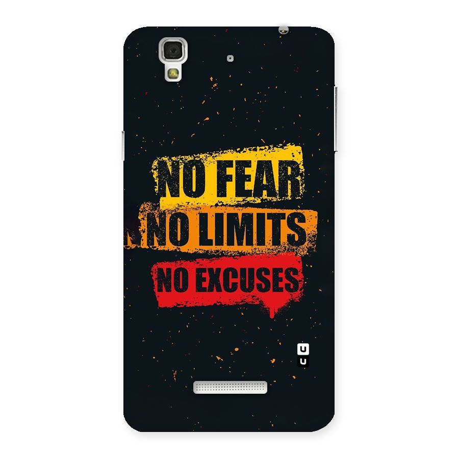 No Fear No Limits Back Case for YU Yureka Plus