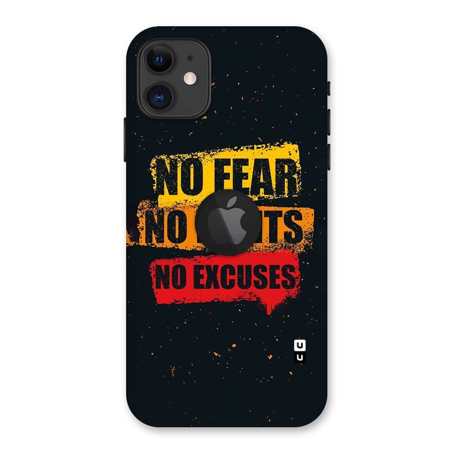 No Fear No Limits Back Case for iPhone 11 Logo Cut