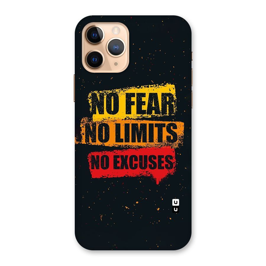 No Fear No Limits Back Case for iPhone 11 Pro