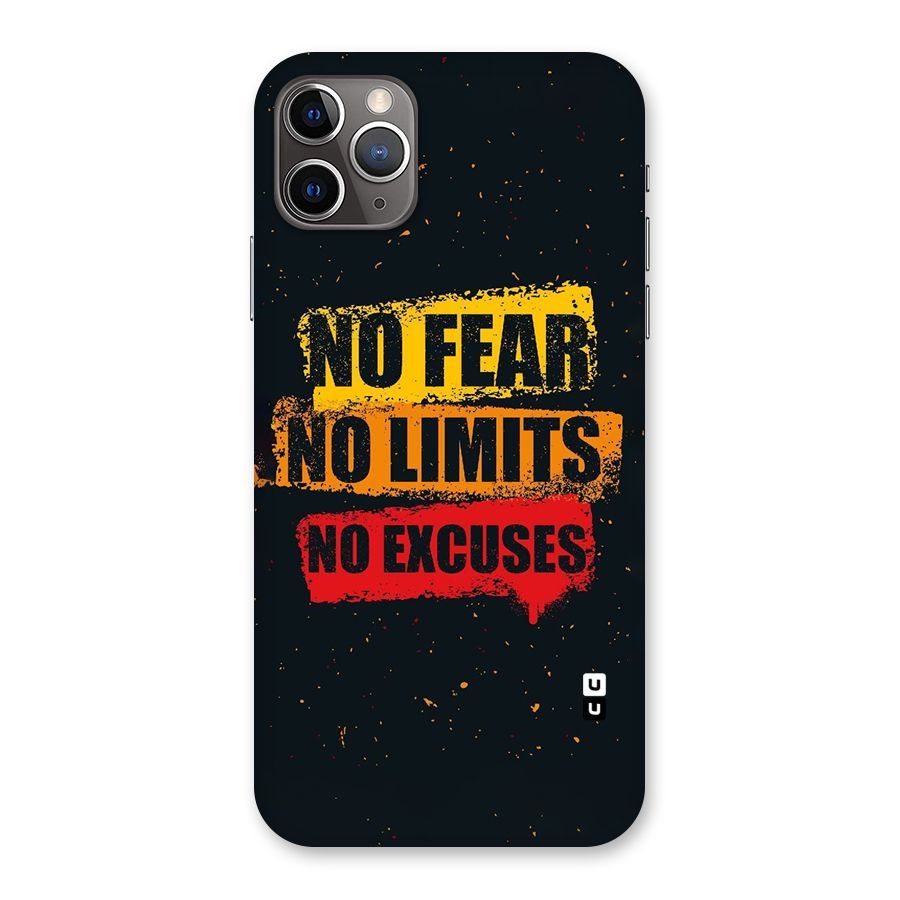 No Fear No Limits Back Case for iPhone 11 Pro Max