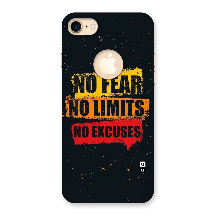 No Fear No Limits Back Case for iPhone 8 Logo Cut