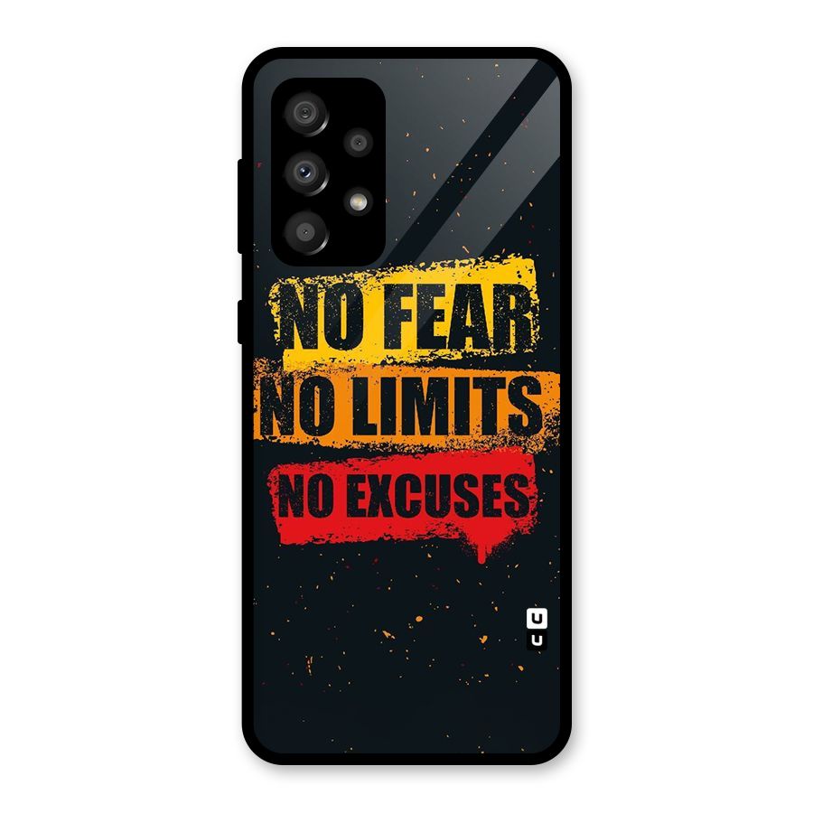 No Fear No Limits Glass Back Case for Galaxy A32