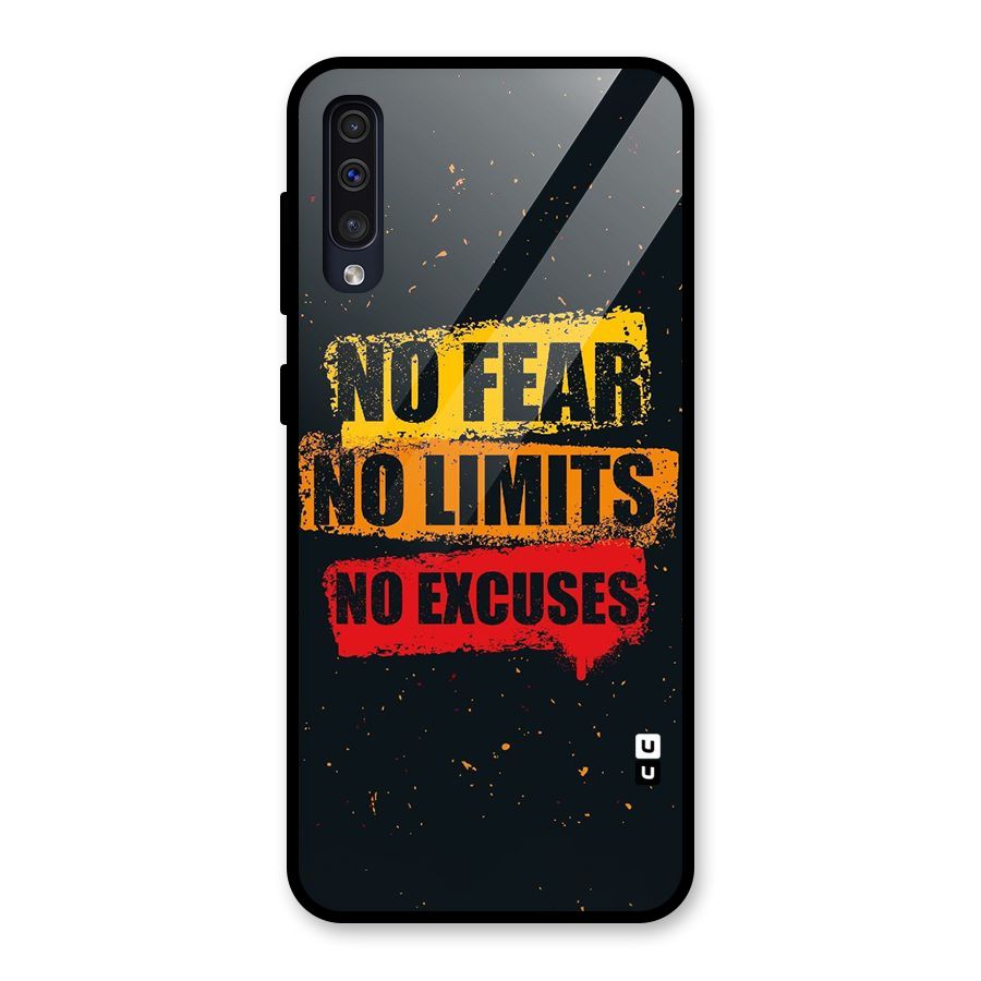 No Fear No Limits Glass Back Case for Galaxy A50s