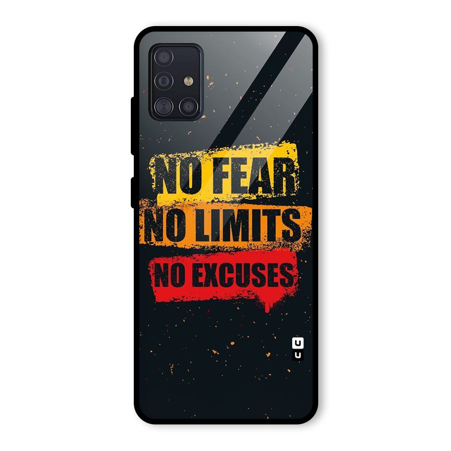 No Fear No Limits Glass Back Case for Galaxy A51