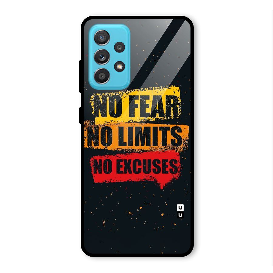 No Fear No Limits Glass Back Case for Galaxy A52