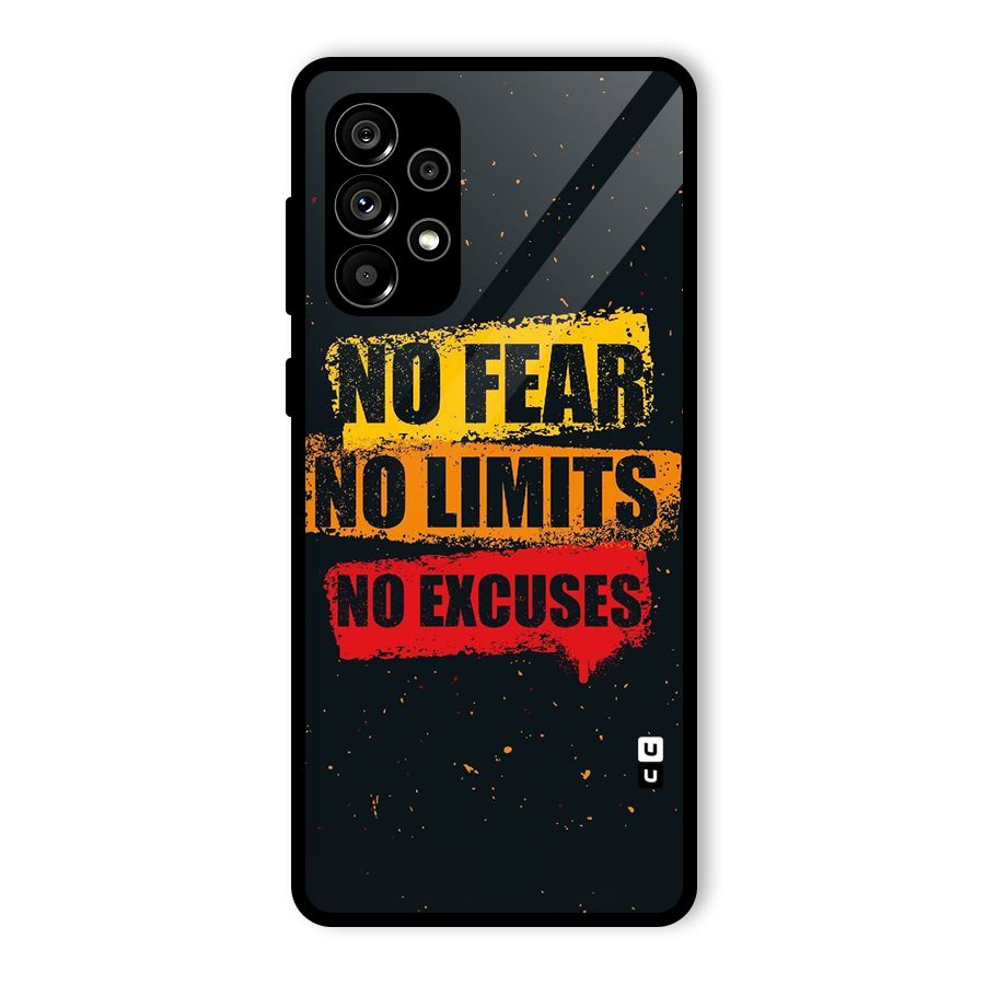 No Fear No Limits Glass Back Case for Galaxy A73 5G