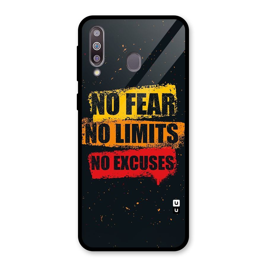 No Fear No Limits Glass Back Case for Galaxy M30