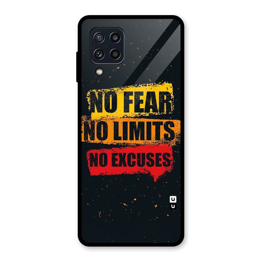 No Fear No Limits Glass Back Case for Galaxy M32