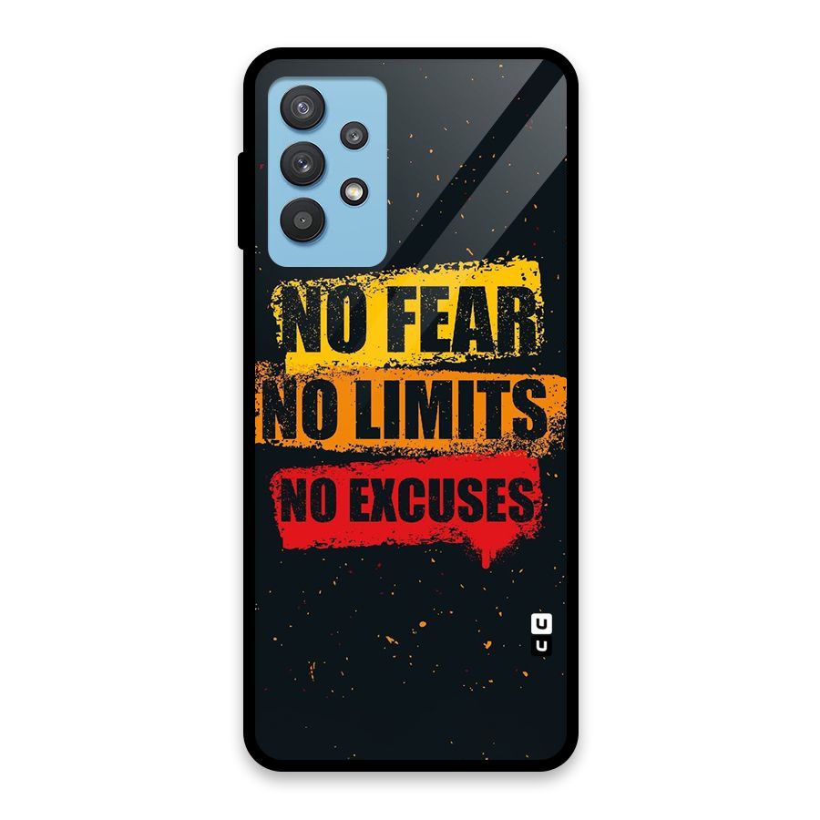 No Fear No Limits Glass Back Case for Galaxy M32 5G