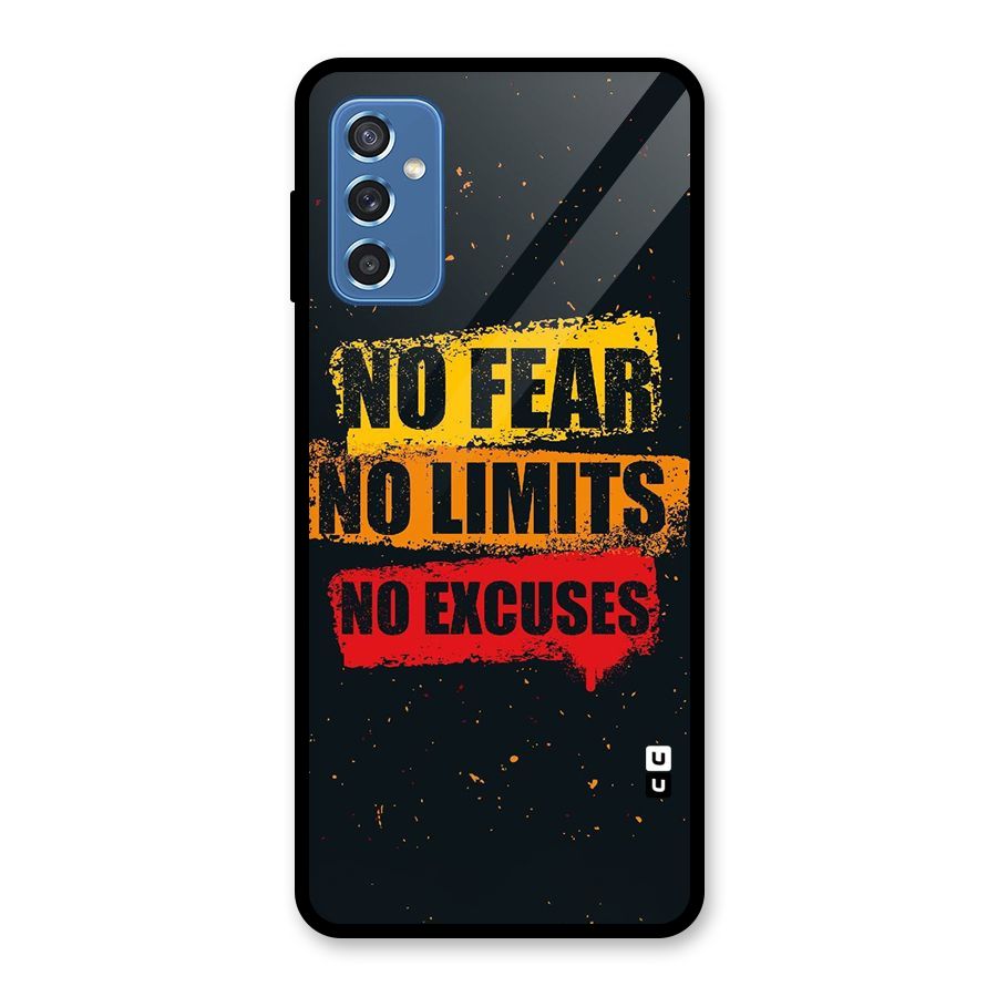 No Fear No Limits Glass Back Case for Galaxy M52 5G