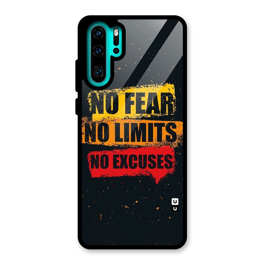No Fear No Limits Glass Back Case for Huawei P30 Pro