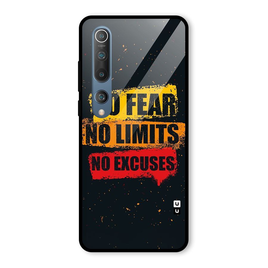 No Fear No Limits Glass Back Case for Mi 10
