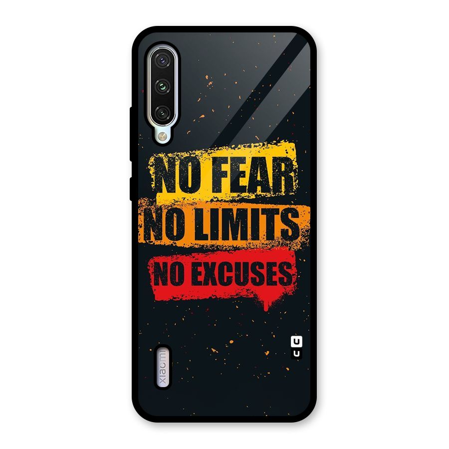 No Fear No Limits Glass Back Case for Mi A3