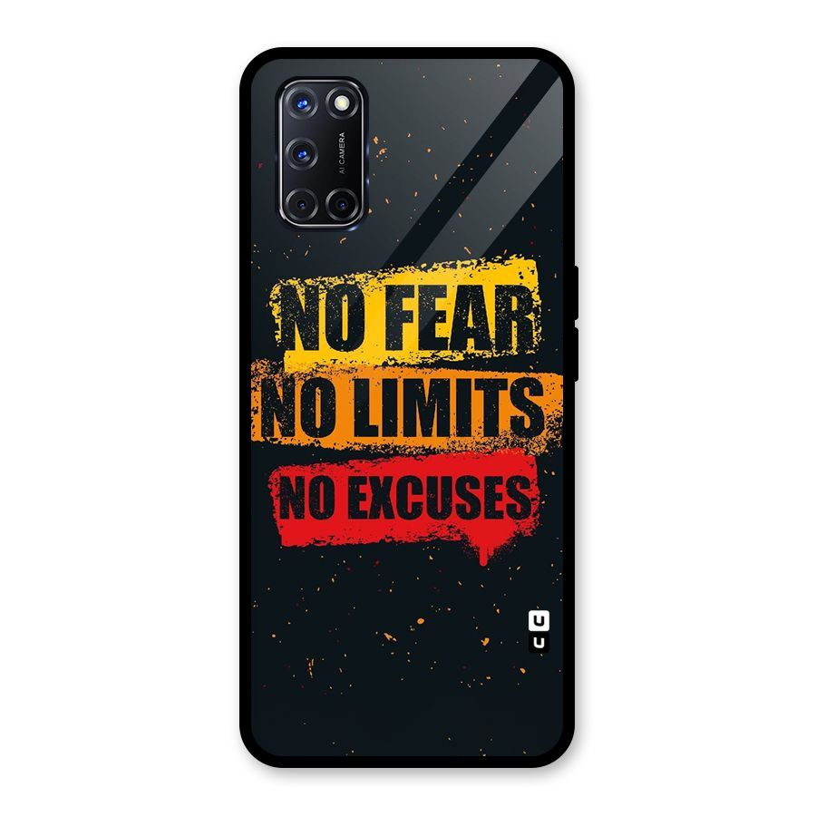 No Fear No Limits Glass Back Case for Oppo A52