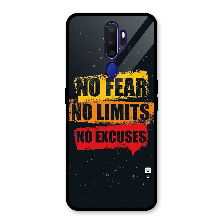 No Fear No Limits Glass Back Case for Oppo A9 (2020)