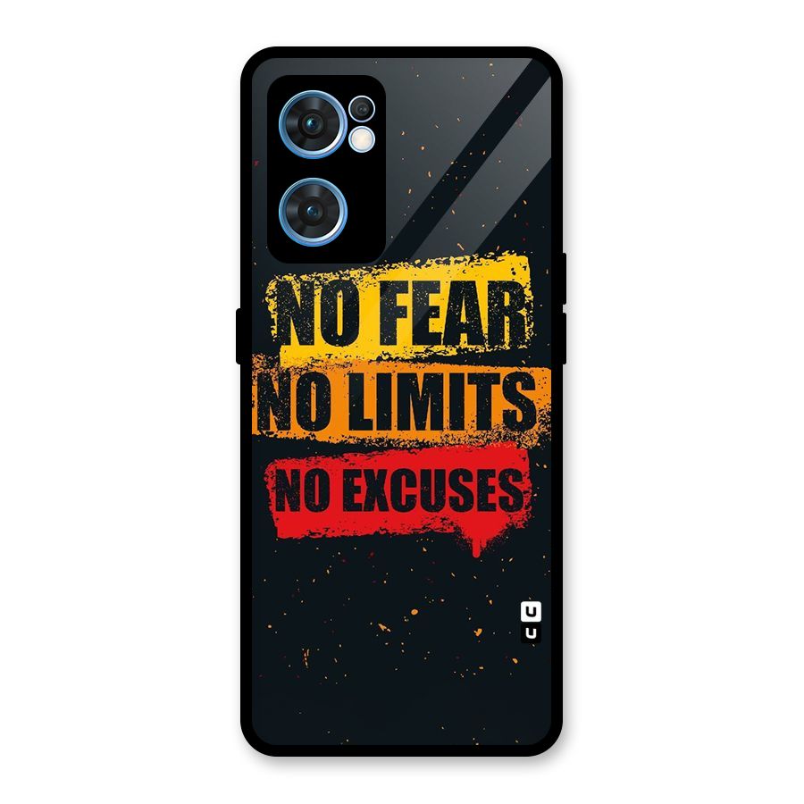 No Fear No Limits Glass Back Case for Oppo Reno7 5G