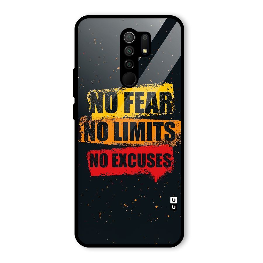 No Fear No Limits Glass Back Case for Poco M2