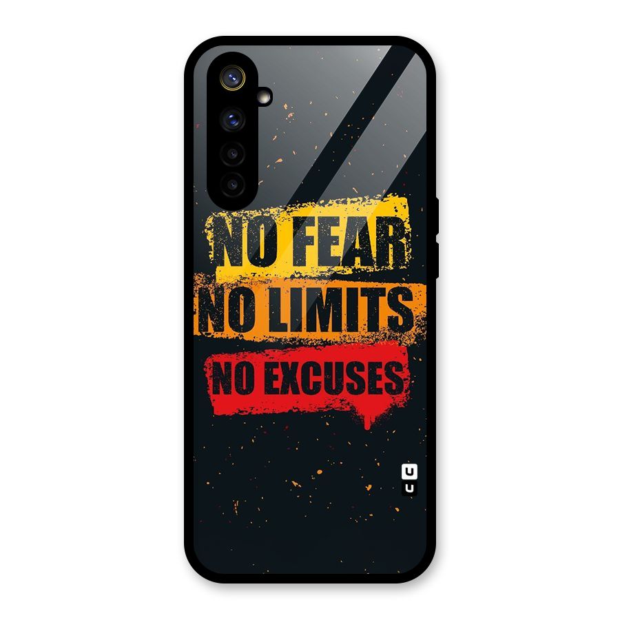 No Fear No Limits Glass Back Case for Realme 6