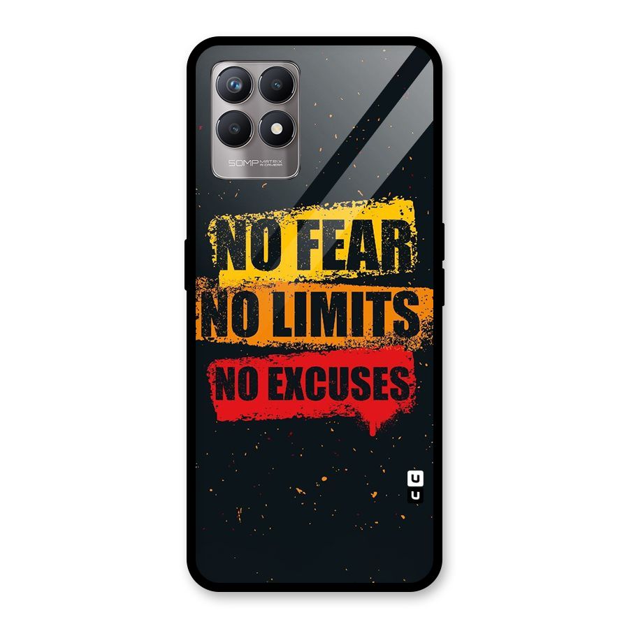 No Fear No Limits Glass Back Case for Realme 8i
