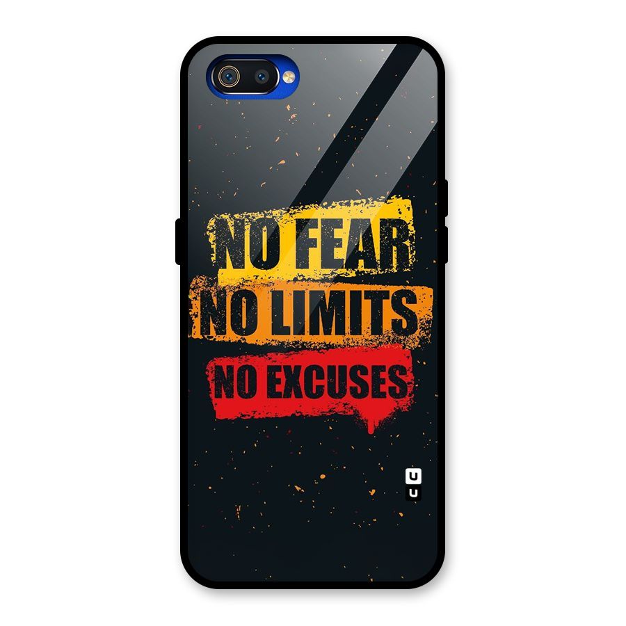 No Fear No Limits Glass Back Case for Realme C2