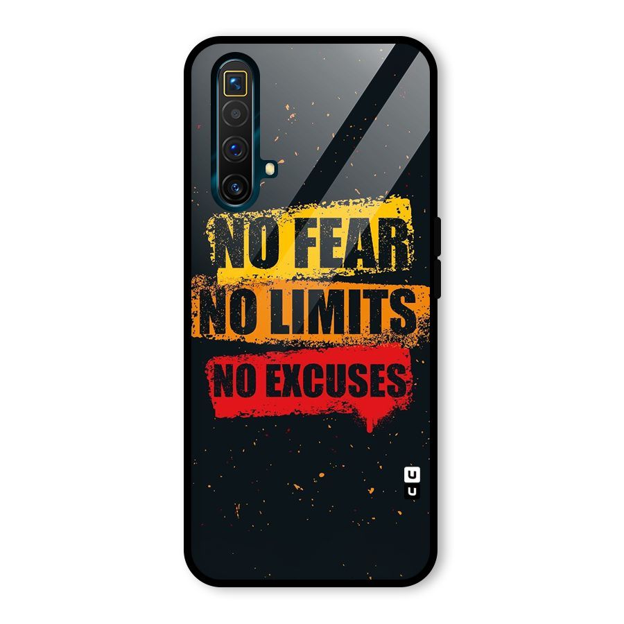 No Fear No Limits Glass Back Case for Realme X3