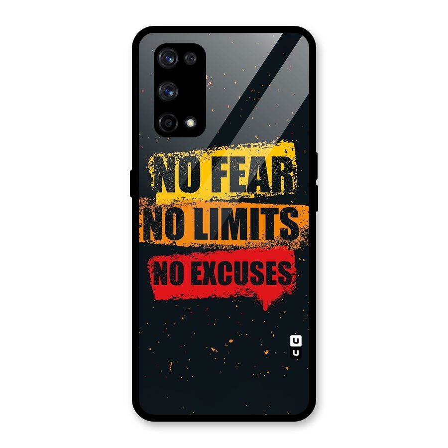 No Fear No Limits Glass Back Case for Realme X7 Pro