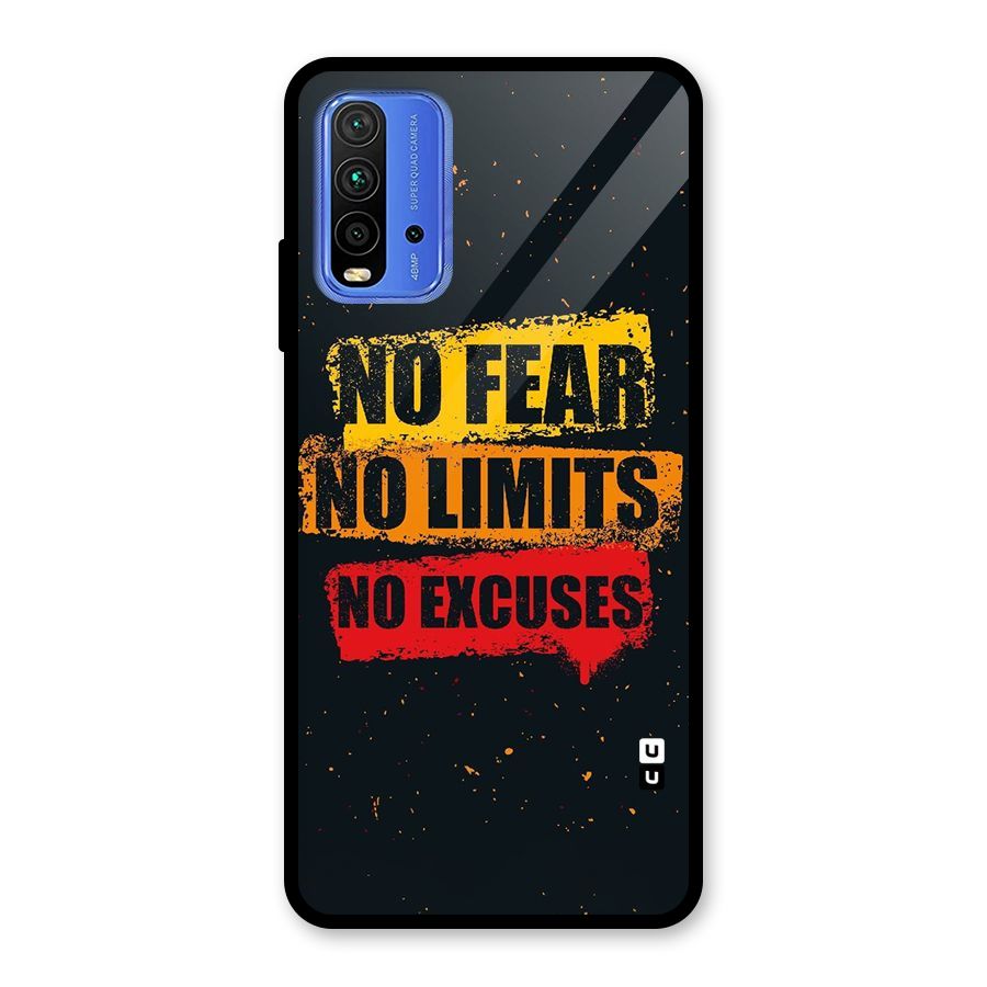 No Fear No Limits Glass Back Case for Redmi 9 Power
