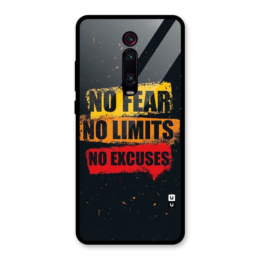 No Fear No Limits Glass Back Case for Redmi K20