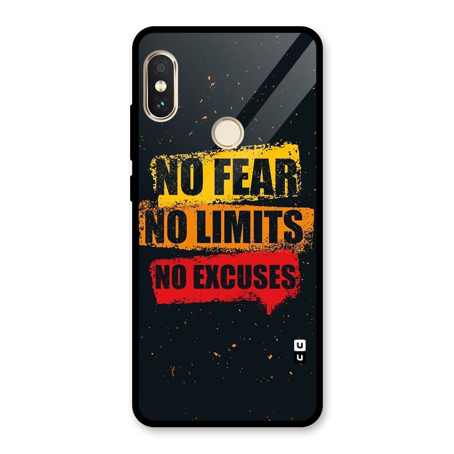 No Fear No Limits Glass Back Case for Redmi Note 5 Pro