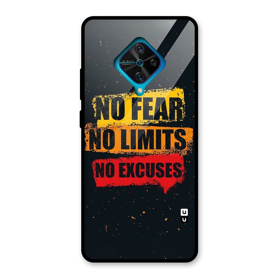 No Fear No Limits Glass Back Case for Vivo S1 Pro