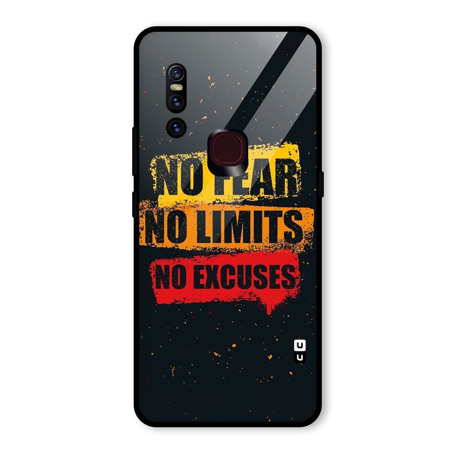 No Fear No Limits Glass Back Case for Vivo V15