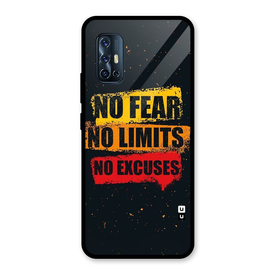 No Fear No Limits Glass Back Case for Vivo V17
