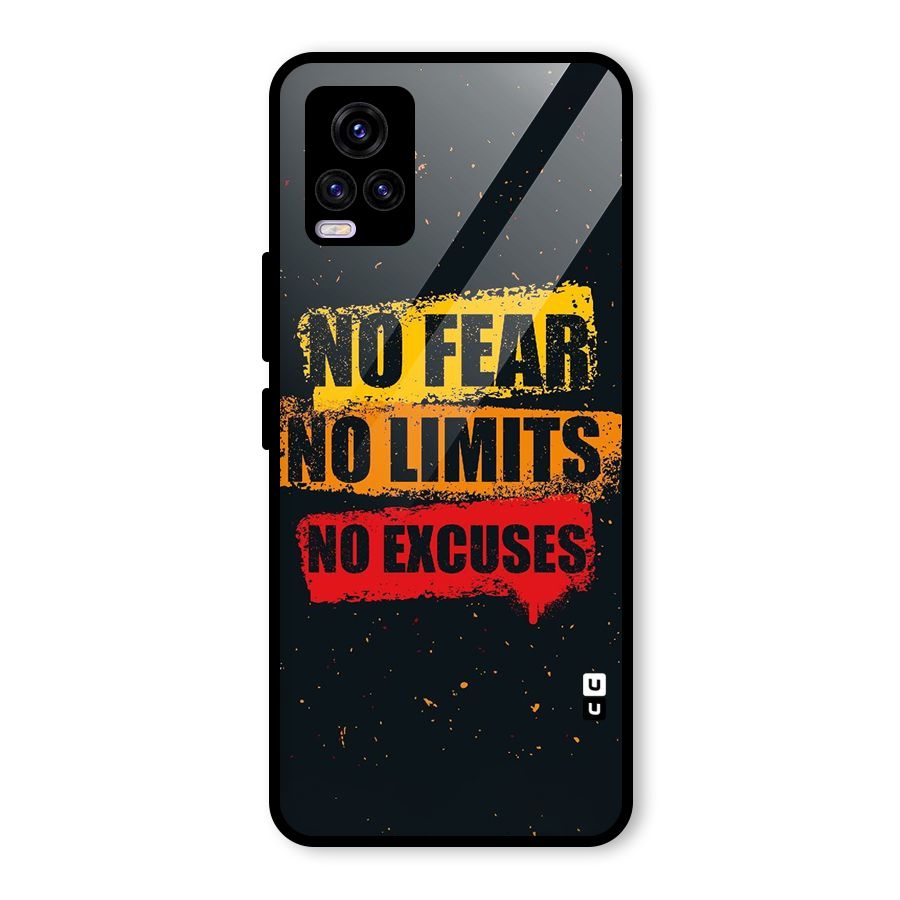 No Fear No Limits Glass Back Case for Vivo V20