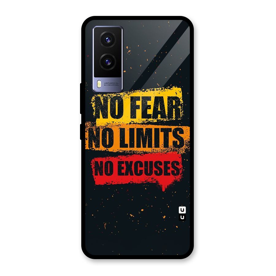 No Fear No Limits Glass Back Case for Vivo V21e 5G