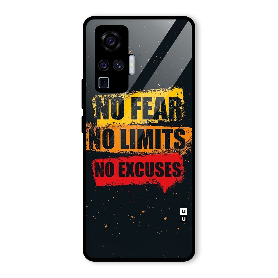 No Fear No Limits Glass Back Case for Vivo X50 Pro
