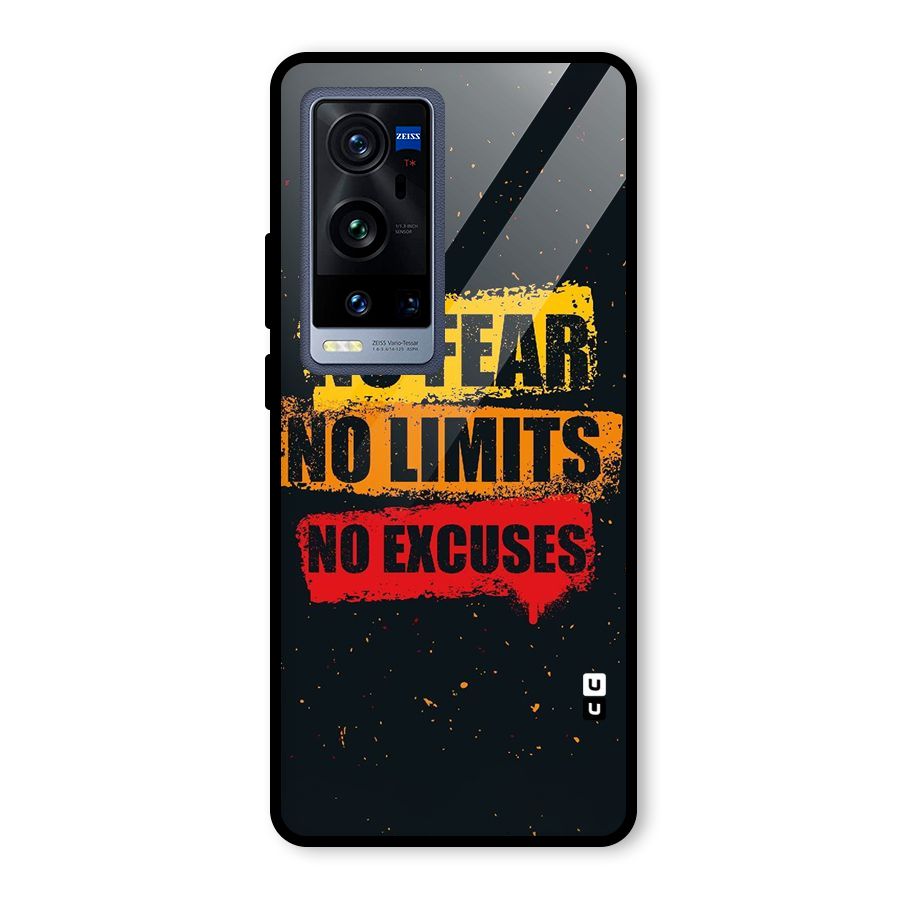 No Fear No Limits Glass Back Case for Vivo X60 Pro Plus