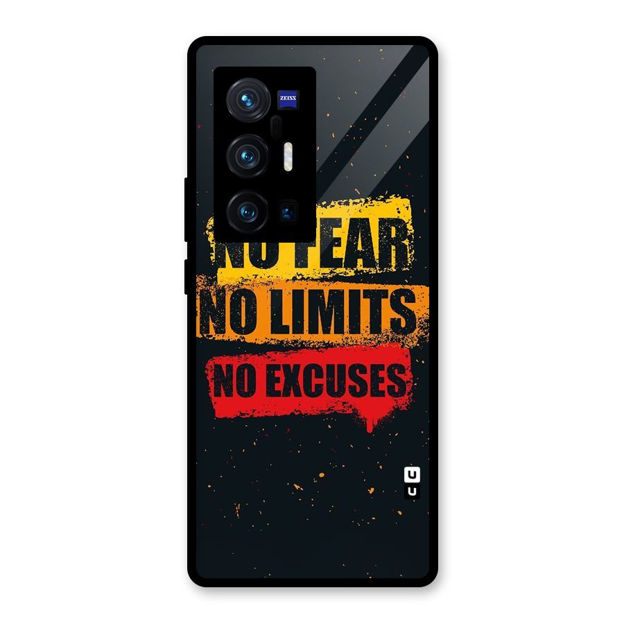 No Fear No Limits Glass Back Case for Vivo X70 Pro Plus