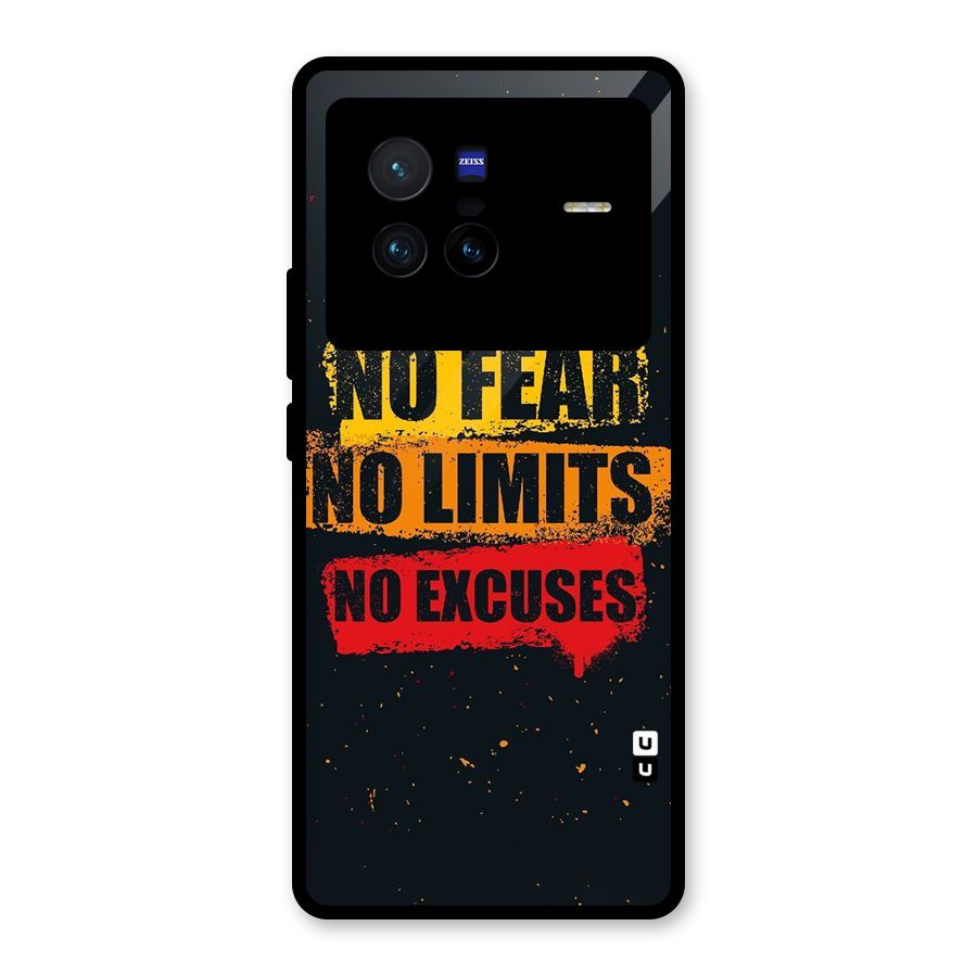 No Fear No Limits Glass Back Case for Vivo X80