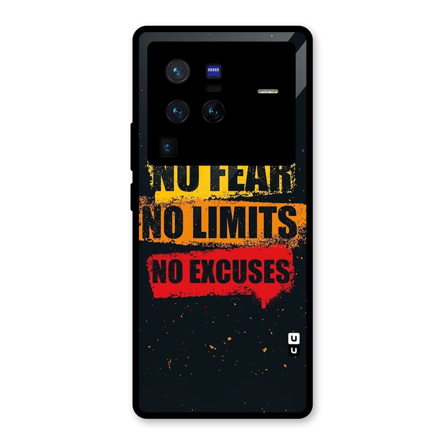 No Fear No Limits Glass Back Case for Vivo X80 Pro