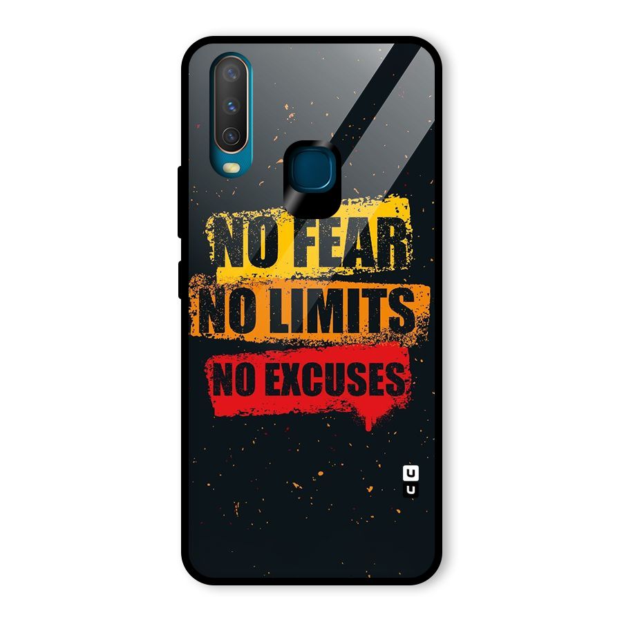 No Fear No Limits Glass Back Case for Vivo Y17