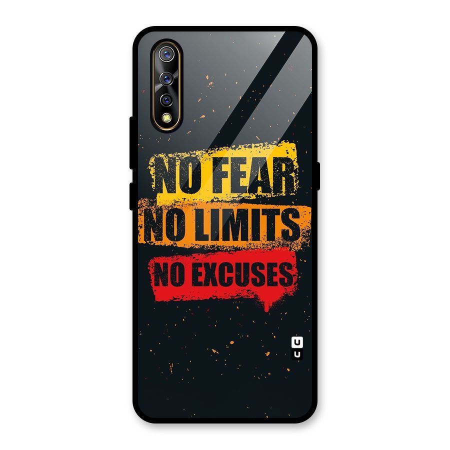 No Fear No Limits Glass Back Case for Vivo Z1x