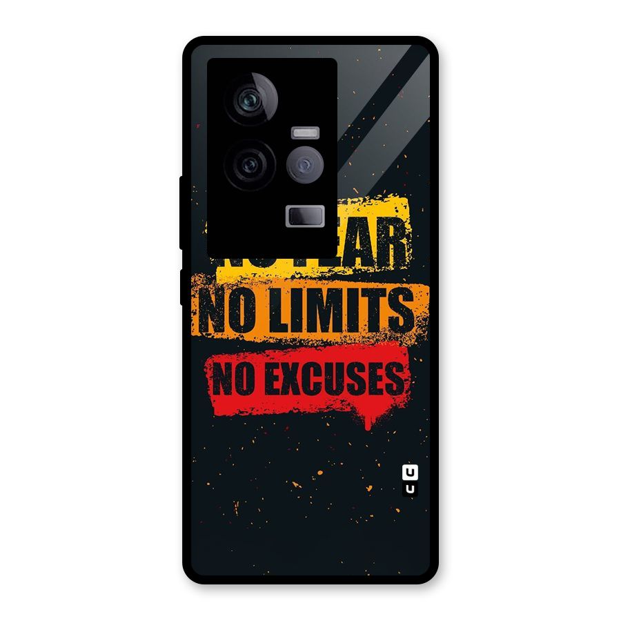 No Fear No Limits Glass Back Case for Vivo iQOO 11 5G